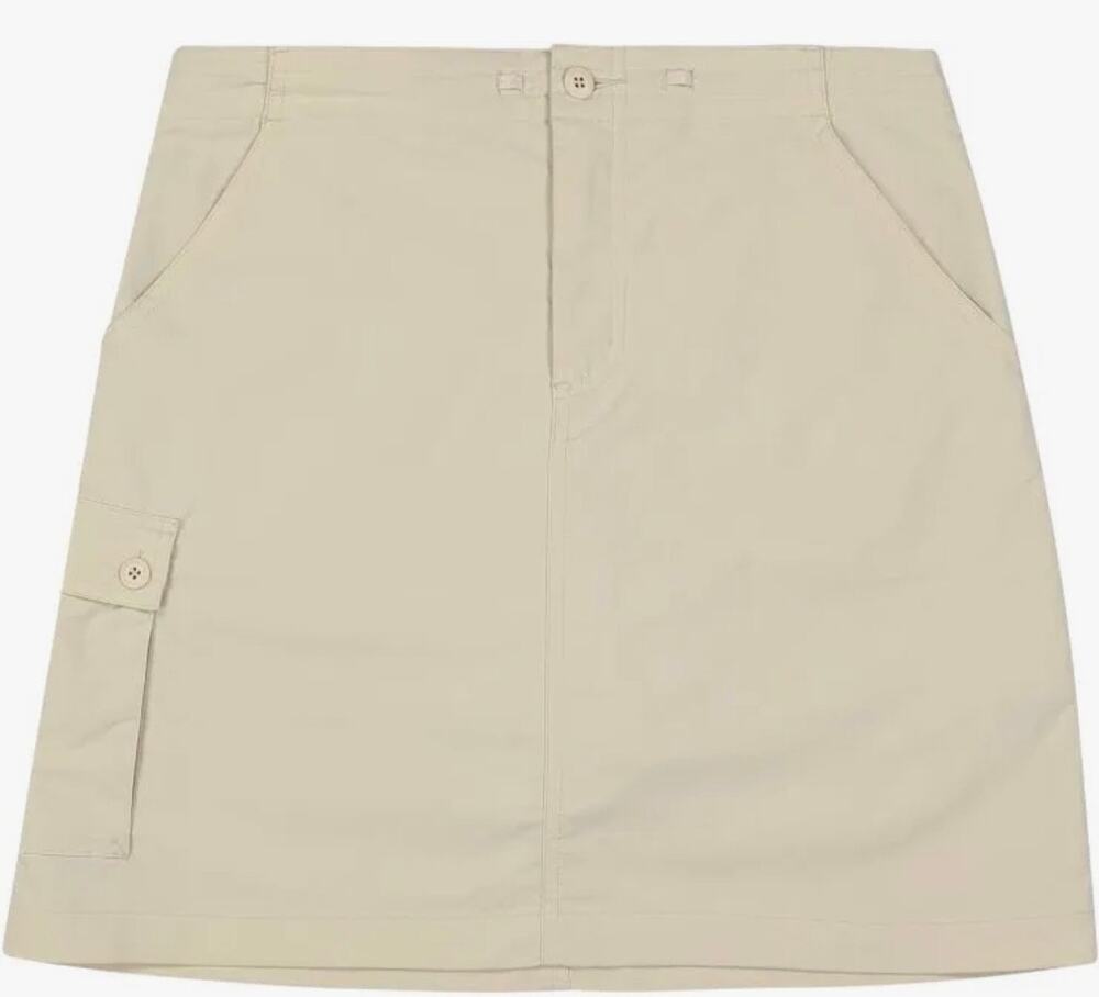 Patagonia Intercontinental Hideaway Tan Cargo Skirt Skort Sz 8